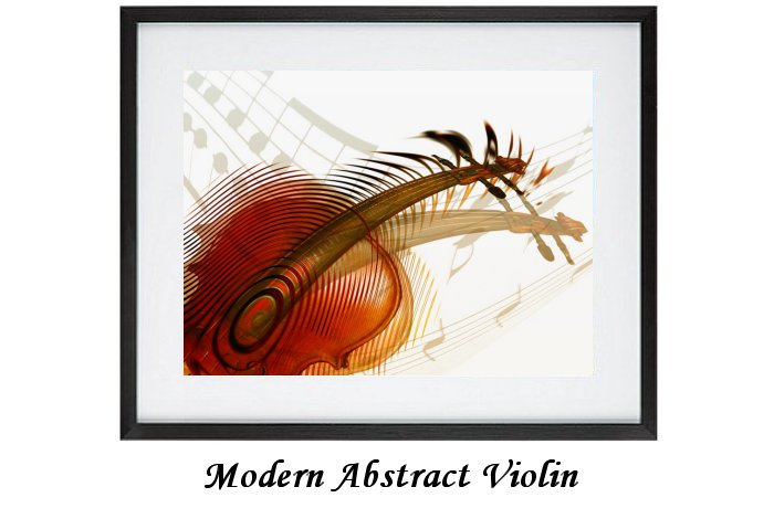 Modern Abstract Violin